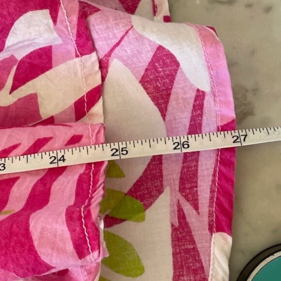 BARBARA GERWIT Cotton Tunic Top Pink Green Floral Print L - Picture 15 of 16